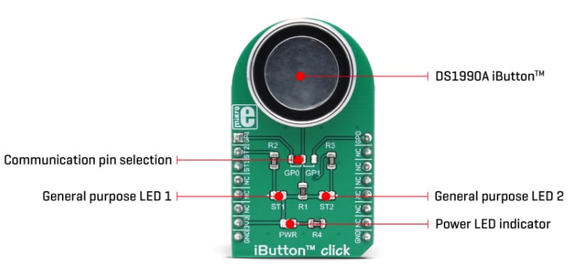 Mikroe MIKROE-3045 iButton™ Click Board